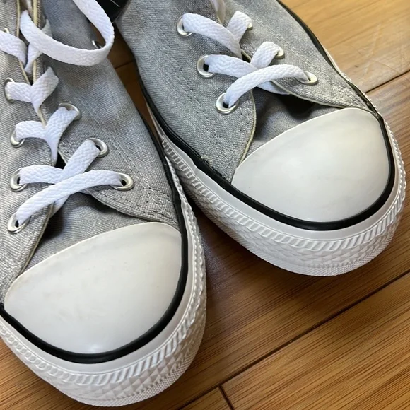 New Converse All Star High Top Lace Up 164449F Grey / White - Picture 3 of 8